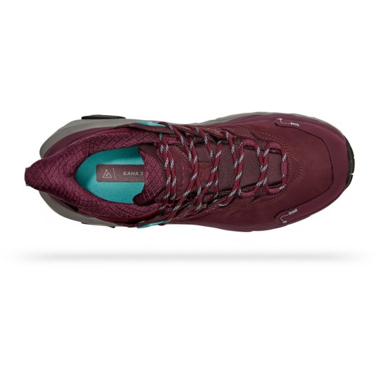 Hoka Kaha 2 Low GTX Hiking Shoes Grape Wine/Coastal Shade Women