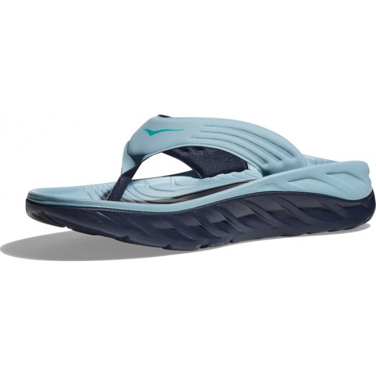 Hoka ORA Recovery Flip Flops Stone Blue/Outer Space Men