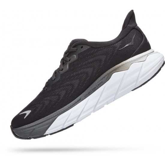 Hoka Arahi 6 Road Running Shoes Black/White Women