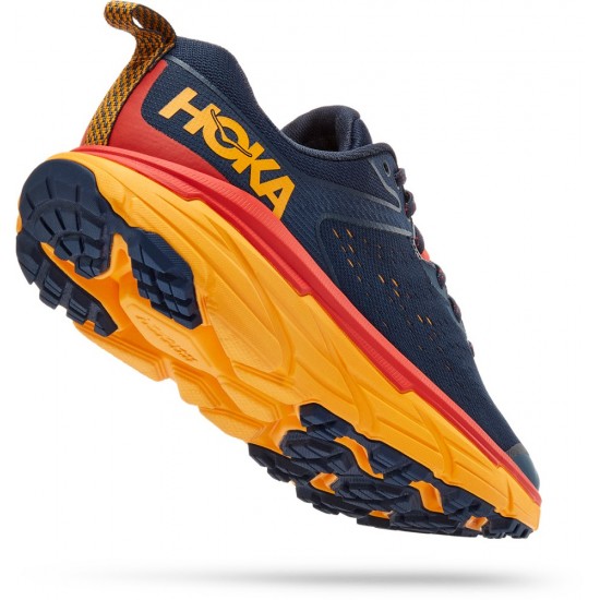 Hoka Challenger ATR 6 Trail Running Shoes Outer Space/Radiant Yellow Men