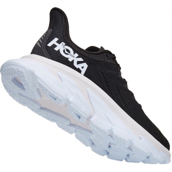 Hoka Clifton Edge Road Running Shoes Black/White Men