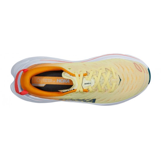 Hoka Bondi X Road Running Shoes Yellow Pear/Radiant Yellow Men