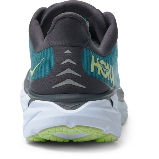 Hoka Clifton 8 Road Running Shoes Blue Coral/Butterfly Men