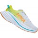 Hoka Bondi X Road Running Shoes White/Evening Primrose Men