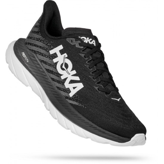 Hoka Mach 5 Road Running Shoes Black/Castlerock Men