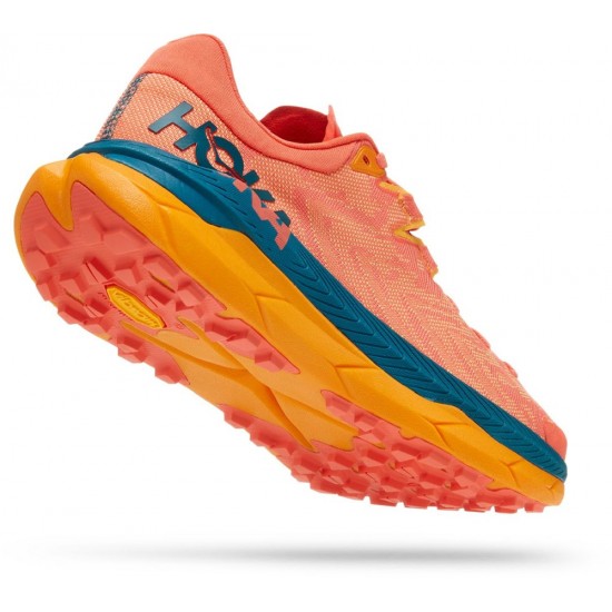 Hoka Tecton X Trail Running Shoes Camellia/Blue Coral Women