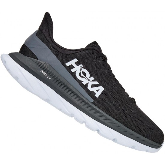 Hoka Mach 4 Road Running Shoes Black/Dark Shadow Women