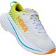 Hoka Bondi X Road Running Shoes White/Evening Primrose Women