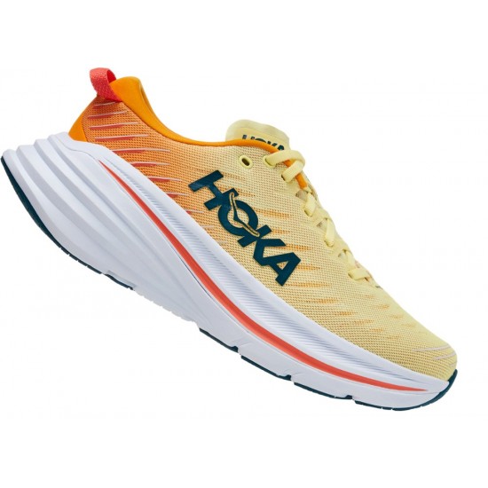 Hoka Bondi X Road Running Shoes Yellow Pear/Radiant Yellow Men