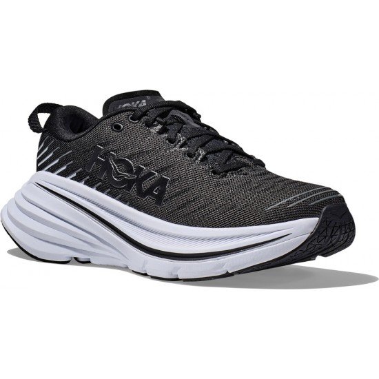 Hoka Bondi X Road Running Shoes Black/White Men