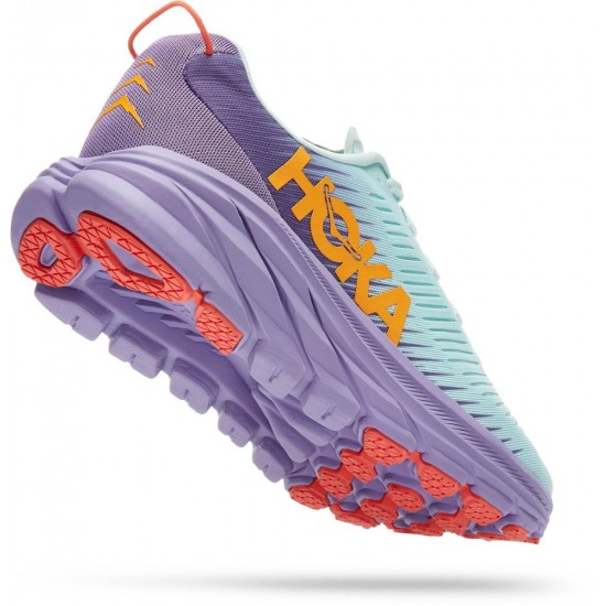 Hoka Rincon 3 Road Running Shoes Blue Glass/Chalk Violet Women