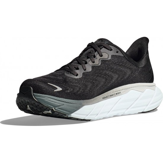 Hoka Arahi 6 Road Running Shoes Black/White Men