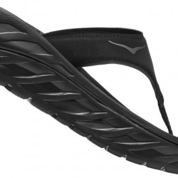 Hoka ORA Recovery Flip Flops Black/Dark Gull Gray Women