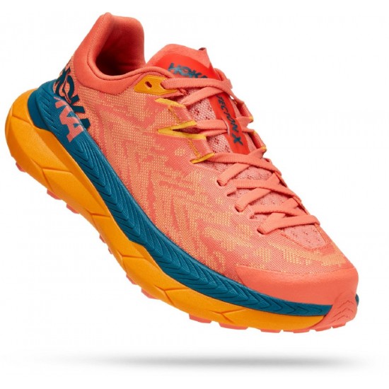 Hoka Tecton X Trail Running Shoes Camellia/Blue Coral Women