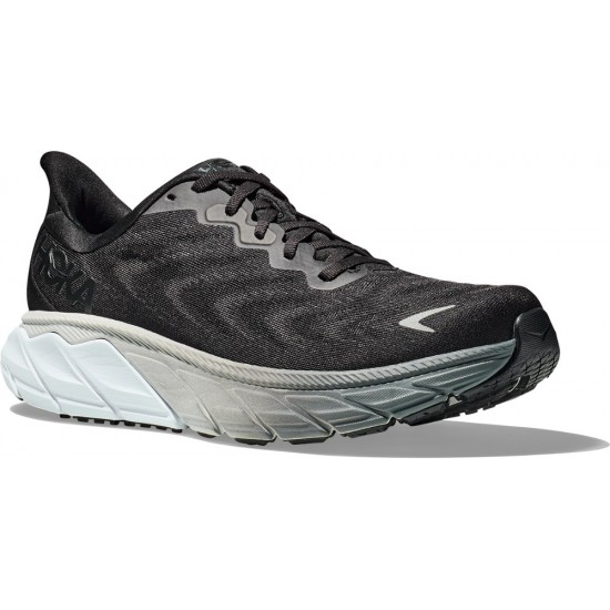 Hoka Arahi 6 Road Running Shoes Black/White Men