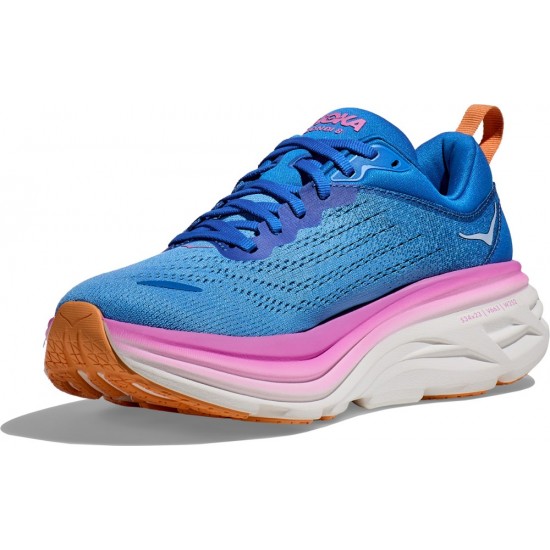 Hoka Bondi 8 Road Running Shoes Coastal Sky/All Aboard Women