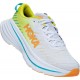 Hoka Bondi X Road Running Shoes White/Evening Primrose Men