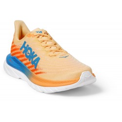 Hoka Mach 5 Road Running Shoes Impala/Vibrant Orange Men
