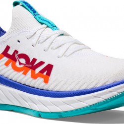 Hoka Carbon X 3 Road Running Shoes White/Flame Women