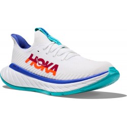 Hoka Carbon X 3 Road Running Shoes White/Flame Women