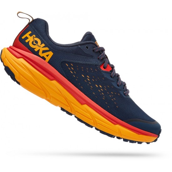 Hoka Challenger ATR 6 Trail Running Shoes Outer Space/Radiant Yellow Men