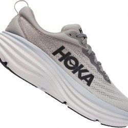 Hoka Bondi 8 Road Running Shoes Sharkskin/Harbor Mist Men