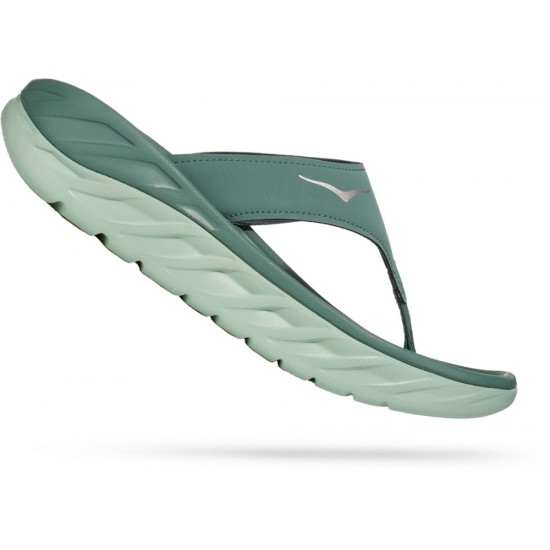 Hoka ORA Recovery Flip Flops Trellis/Mist Green Women