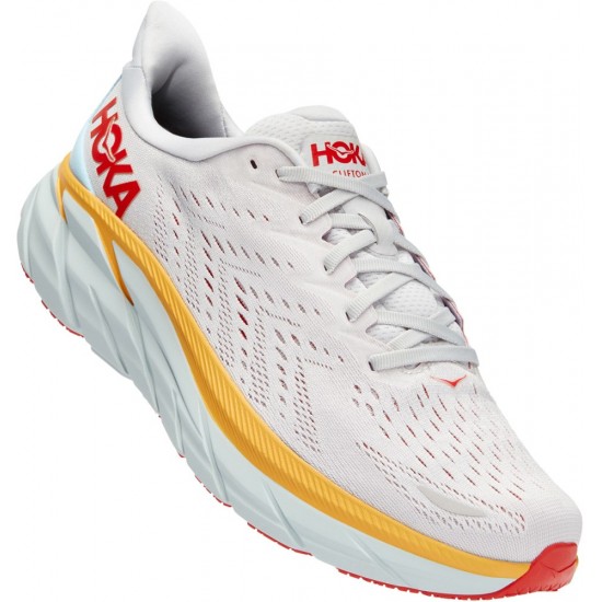 Hoka Clifton 8 Road Running Shoes Nimbus Cloud/Blanc De Blanc Men