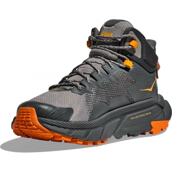 Hoka Trail Code GTX Hiking Boots Castlerock/Persimmon Men