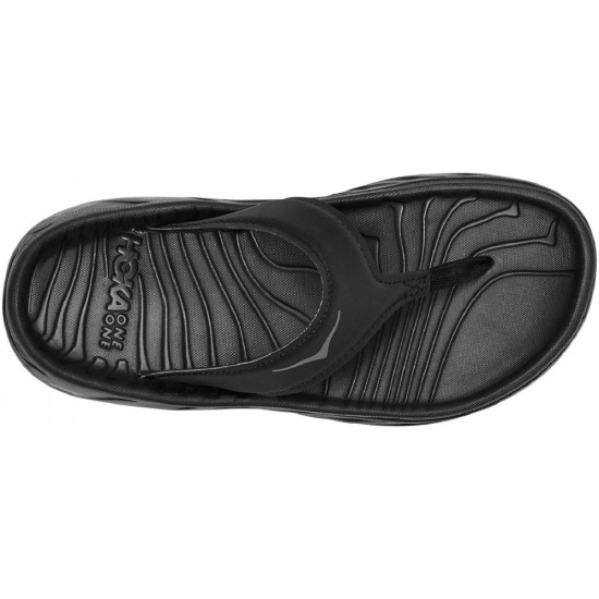 Hoka ORA Recovery Flip Flops Black/Dark Gull Gray Women