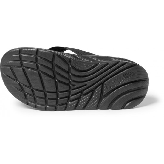 Hoka ORA Recovery Flip Flops Black/Dark Gull Gray Men