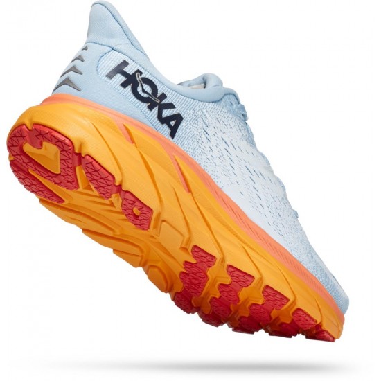 Hoka Clifton 8 Road Running Shoes Summer Song/Ice Flow Women