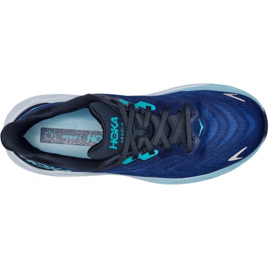 Hoka Arahi 6 Road Running Shoes Outerspace/Bellwether Blue Men