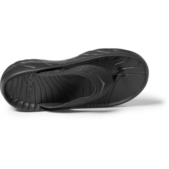 Hoka ORA Recovery Flip Flops Black/Dark Gull Gray Men