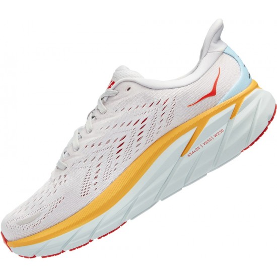 Hoka Clifton 8 Road Running Shoes Nimbus Cloud/Blanc De Blanc Men