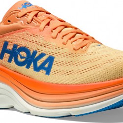 Hoka Bondi 8 Road Running Shoes Impala/Mock Orange Men