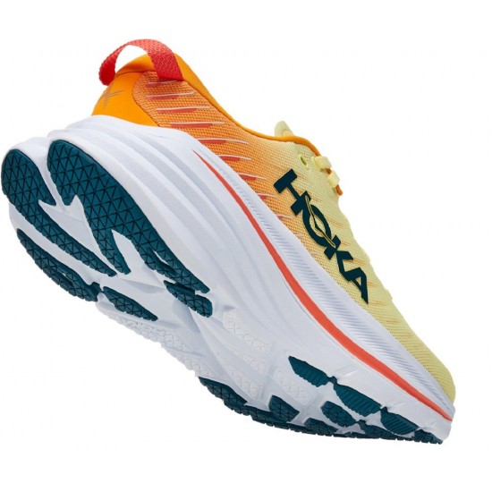 Hoka Bondi X Road Running Shoes Yellow Pear/Radiant Yellow Men