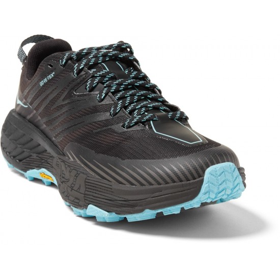 Hoka Speedgoat 4 GTX Trail Running Shoes Antartica/Dark Gull Grey Women