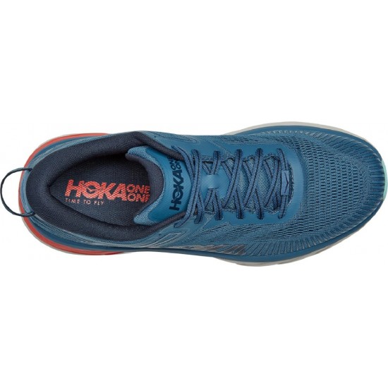 Hoka Bondi 7 Road Running Shoes Real Teal/Outer Space Men