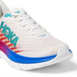 Hoka Mach 5 Road Running Shoes White/Flame Women