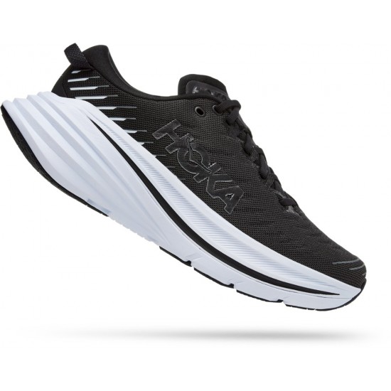 Hoka Bondi X Road Running Shoes Black/White Men