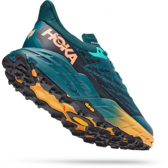 Hoka Speedgoat 5 GTX Trail Running Shoes Deep Teal/Black Women