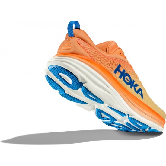 Hoka Bondi 8 Road Running Shoes Impala/Mock Orange Men