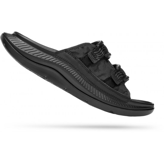 Hoka ORA Luxe Sandals Black/Black Men