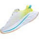 Hoka Bondi X Road Running Shoes White/Evening Primrose Women