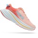 Hoka Bondi X Road Running Shoes Camellia/Peach Parfait Women
