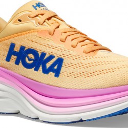 Hoka Bondi 8 Road Running Shoes Impala/Cyclamen Women