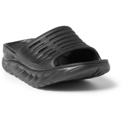 Hoka ORA Recovery Slides Black/Black Women