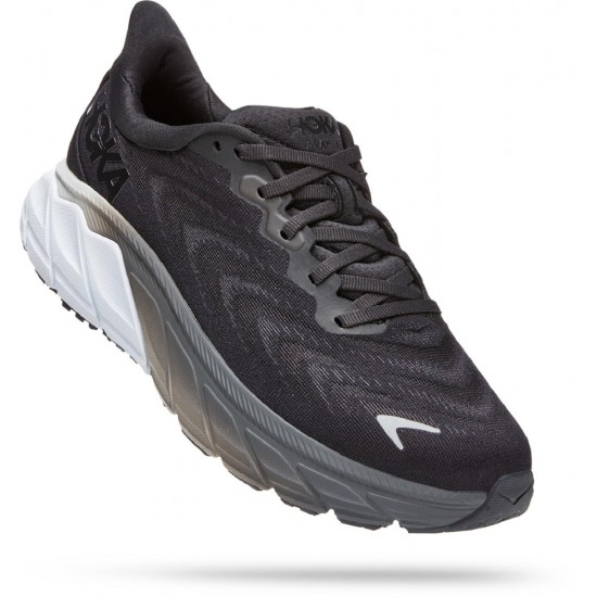 Hoka Arahi 6 Road Running Shoes Black/White Women