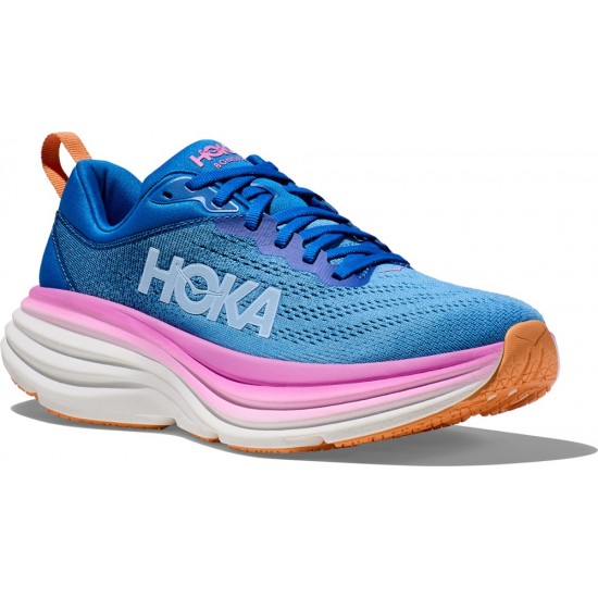 Hoka Bondi 8 Road Running Shoes Coastal Sky/All Aboard Women